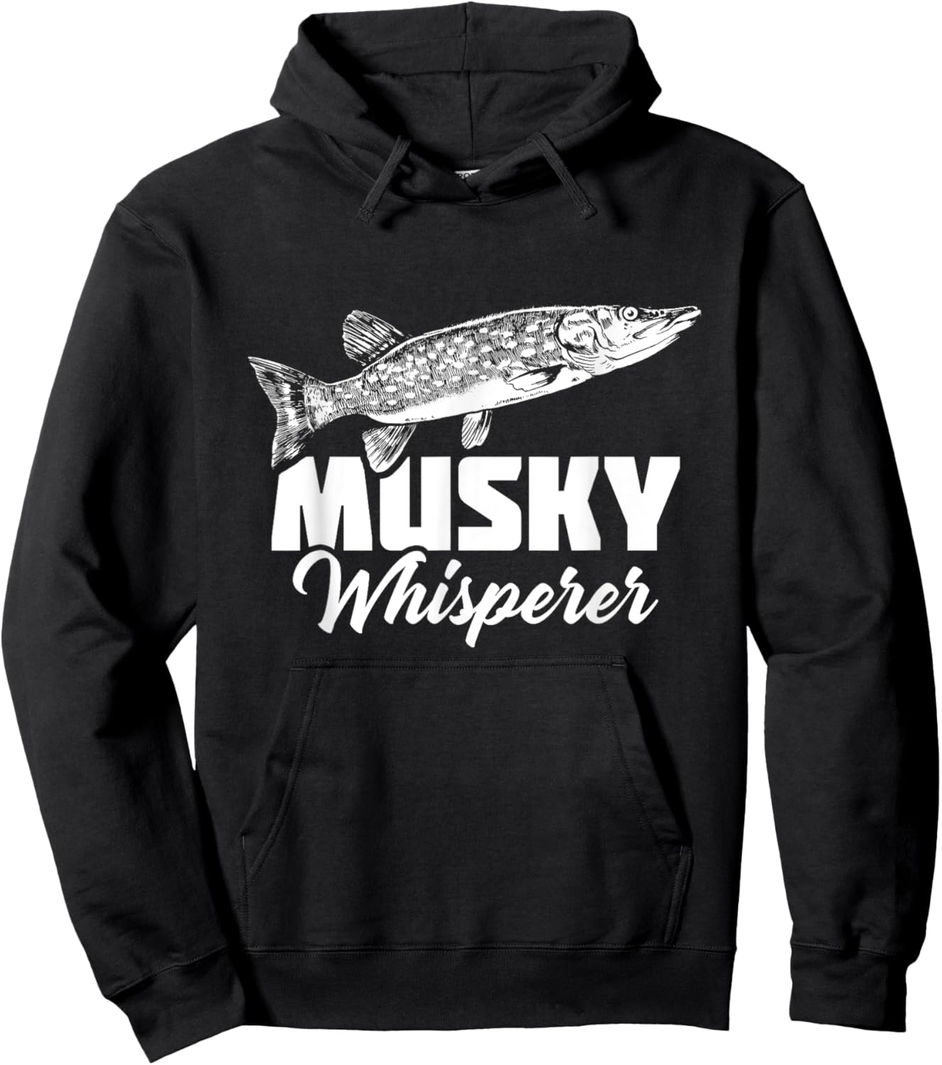 Musky Fishing Muskie Lure Fish Hunting Muskellunge Hoodie - Hoodie | Black