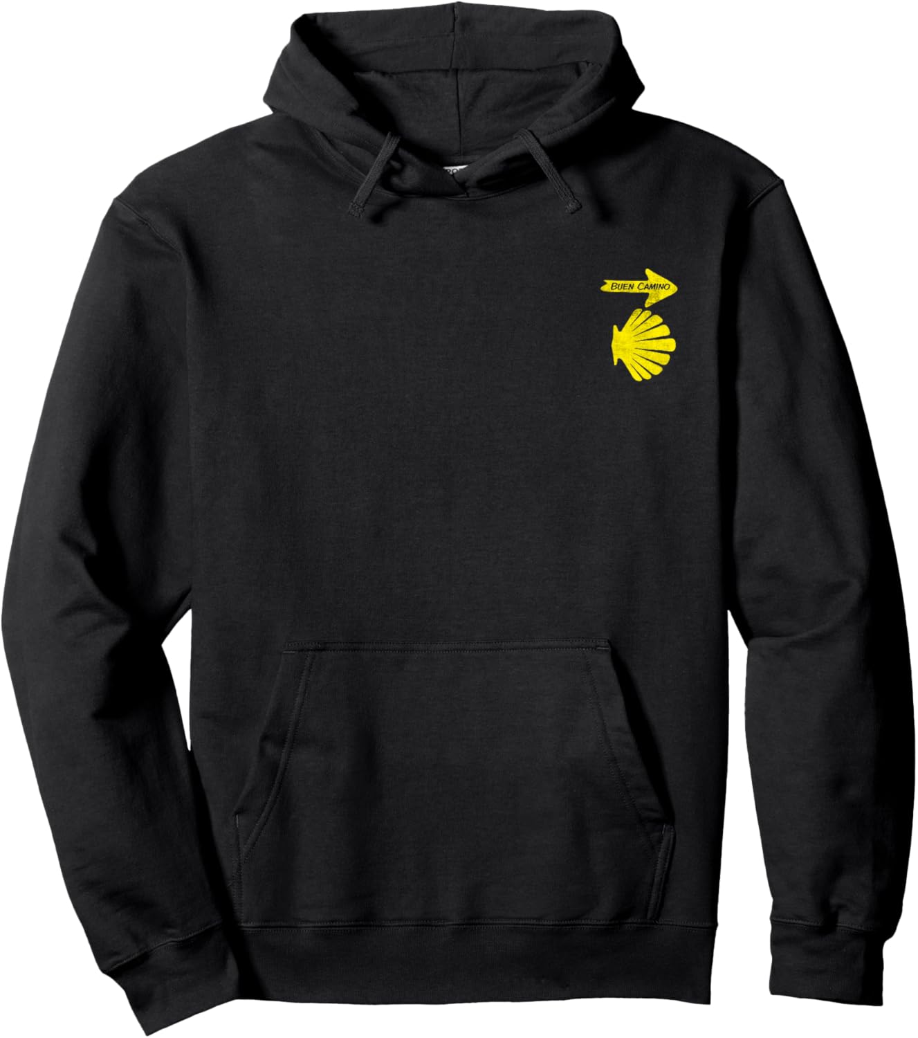 Buen Camino Shell Symbol of Pilgriming of Camino de Santiago Hoodie - Hoodie | Black