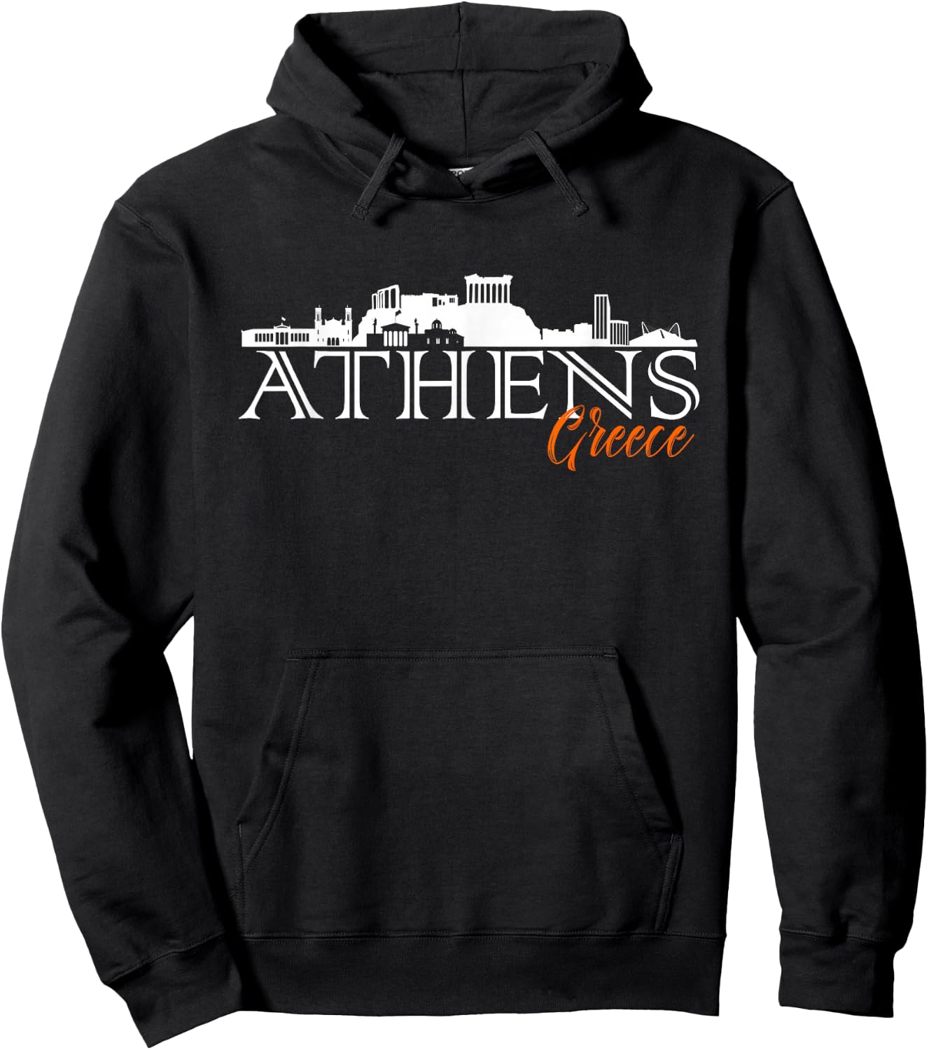 Style Athens Greece City Destination Hoodie - Hoodie | Black