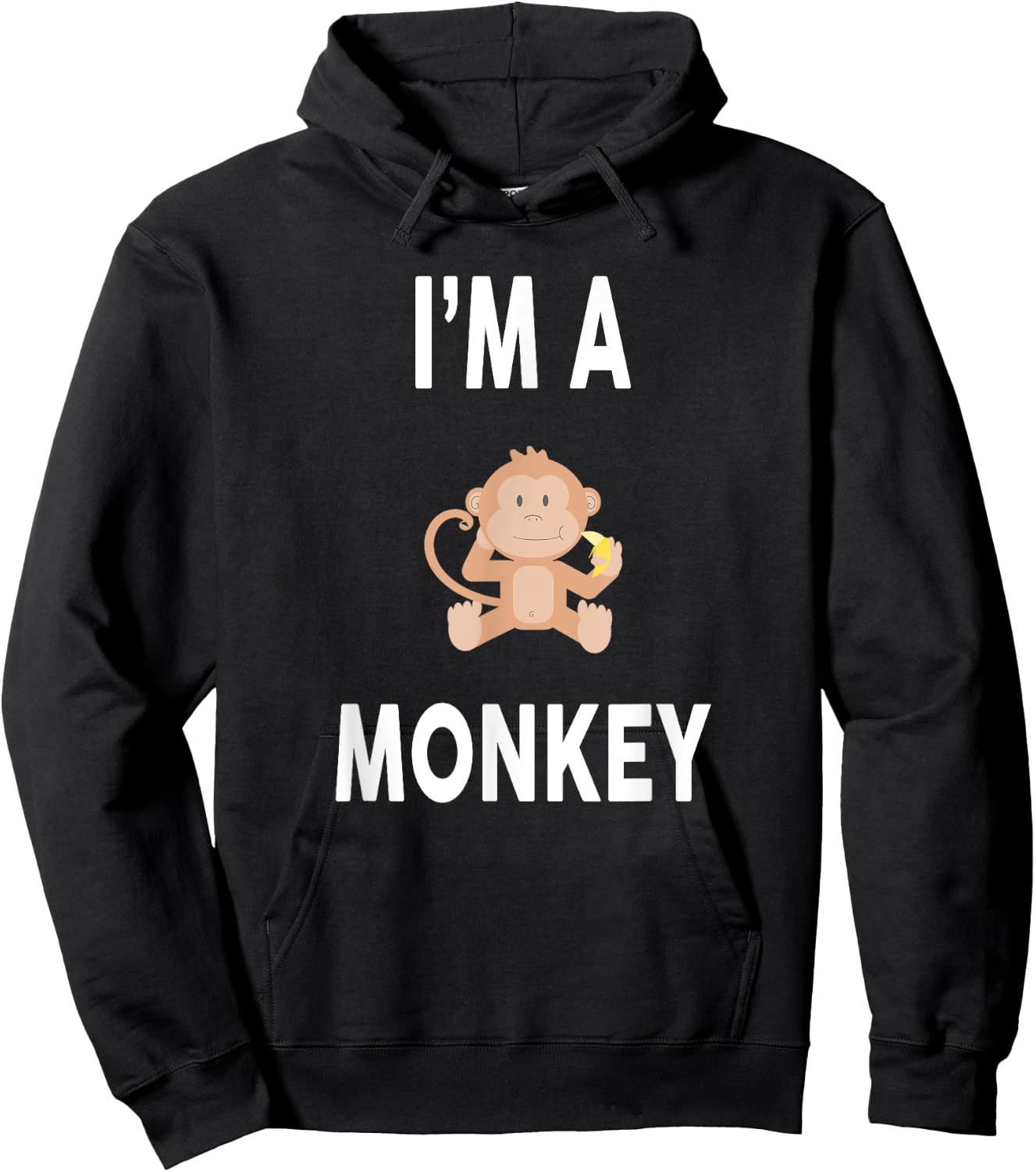 I'm A MONKEY Funny MONKEY Hoodie - Hoodie | Black