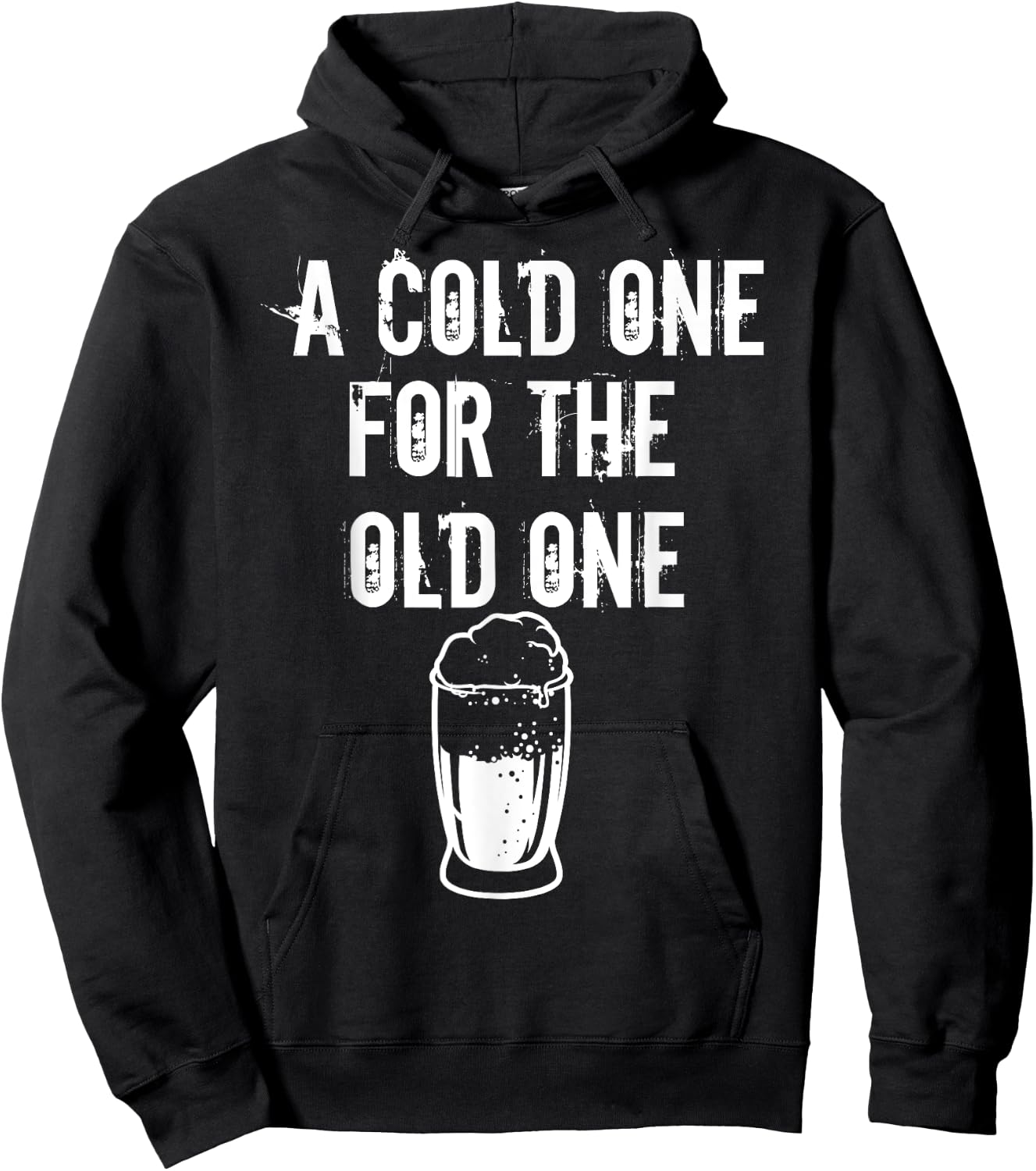 A Cold One For The Old One I Craft Beer Drinker Grandpa Hoodie - Hoodie | Black
