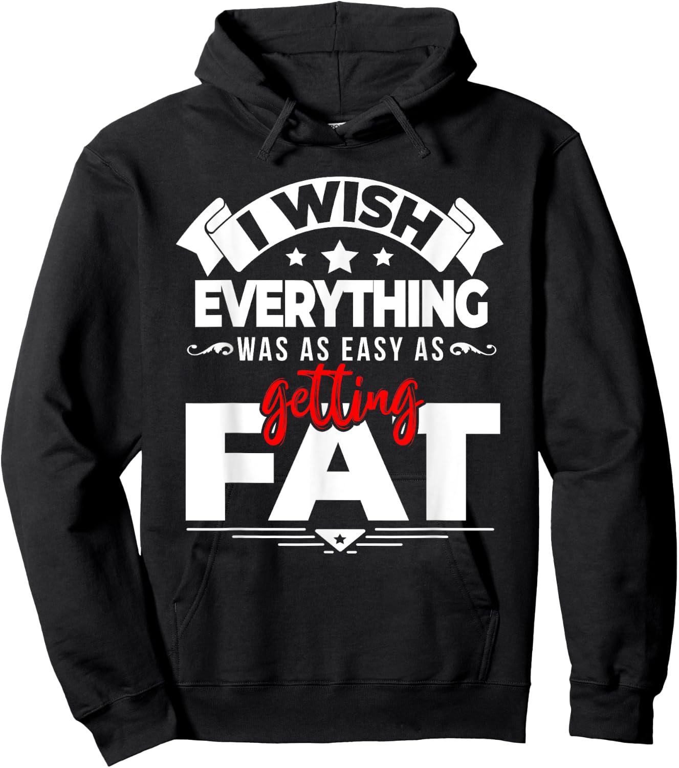 Fat Guy - Workout Shirts Funny - Fitness Hoodie - Hoodie | Black