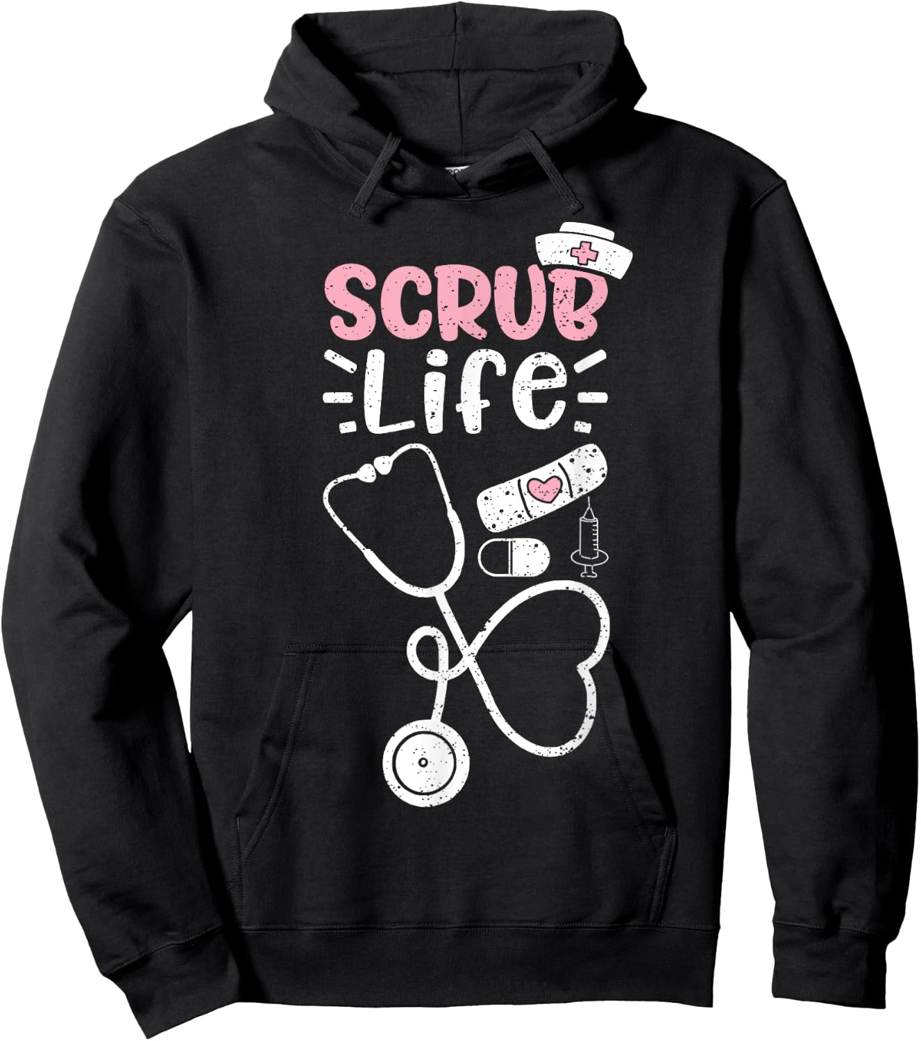 Scrub Life - Nurse Life Hoodie - Hoodie | Black
