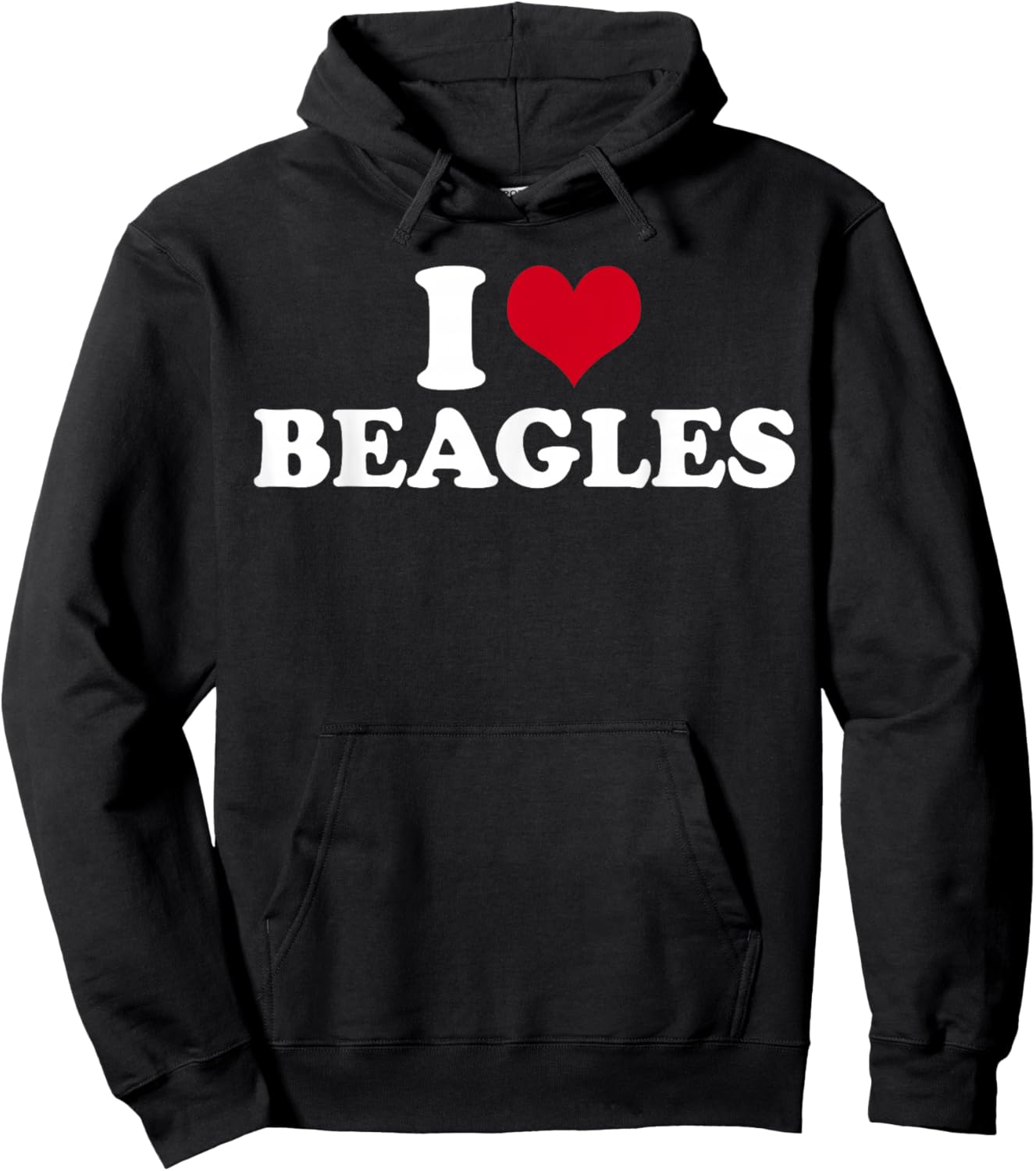 I Love Beagles Hoodie - Hoodie | Black