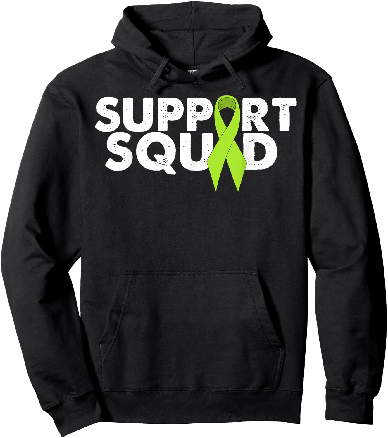 Lymphoma Awareness Support Squad Hoodie - Hoodie | Black