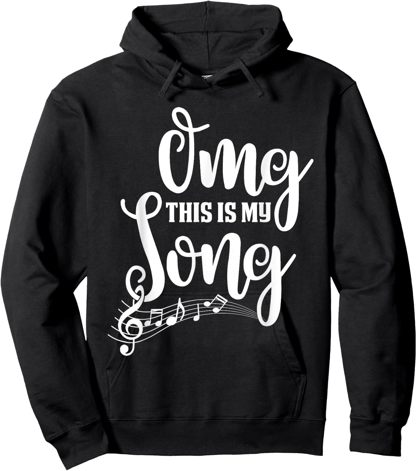 Omg This Is My Favourite Song Passion Music Lover Musician Hoodie - Hoodie | Black