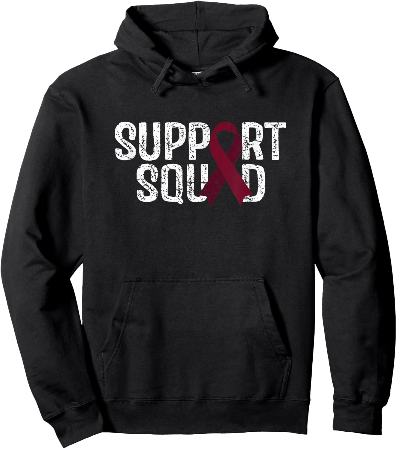 Support Squad Hirschsprung’s Disease Awareness Hoodie - Hoodie | Black