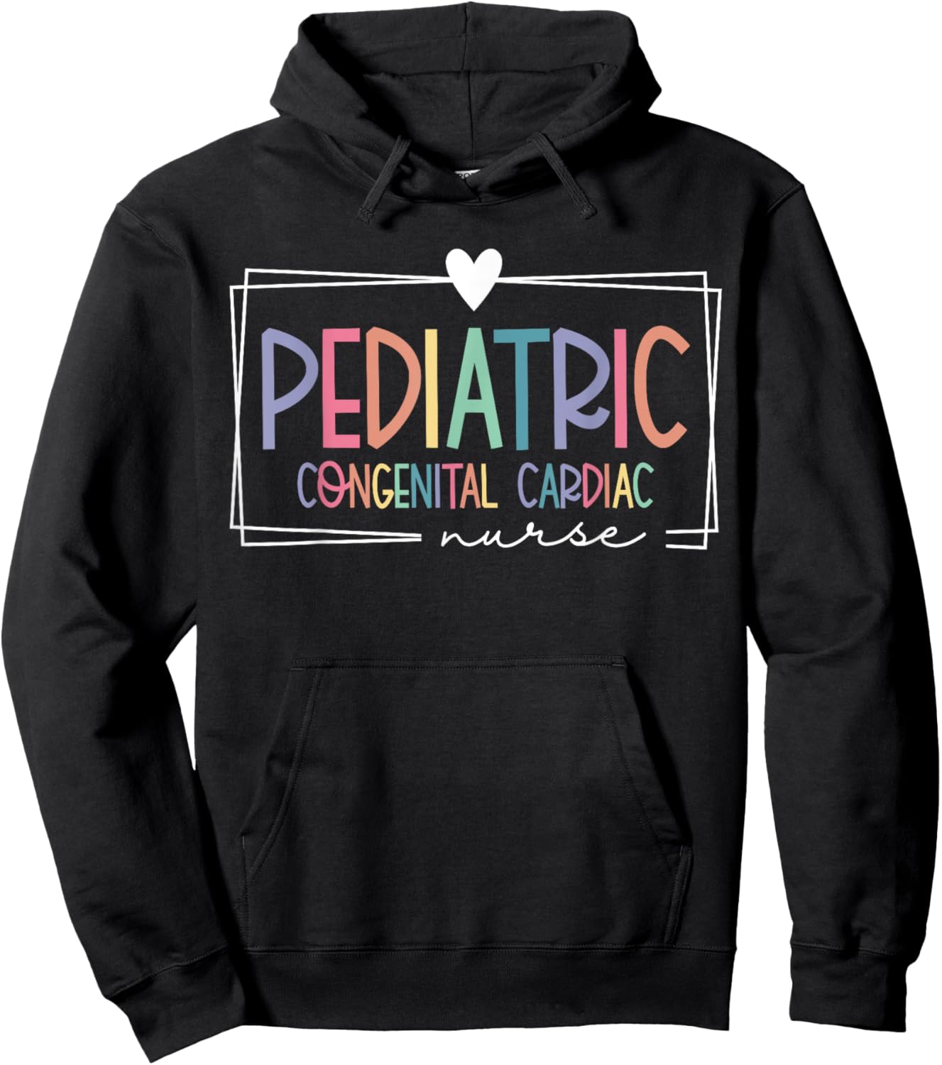 Pediatric Congenital Cardiac Nurse PEDS RN Pediatrician Hoodie - Hoodie | Black