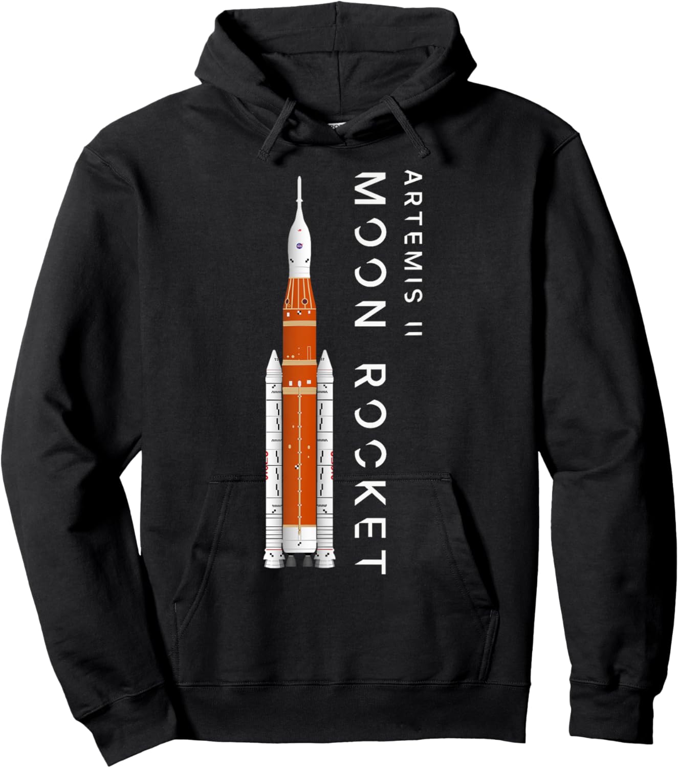 Artemis 2 Moon Rocket SLS Mission To The Moon And Beyond Hoodie - Hoodie | Black