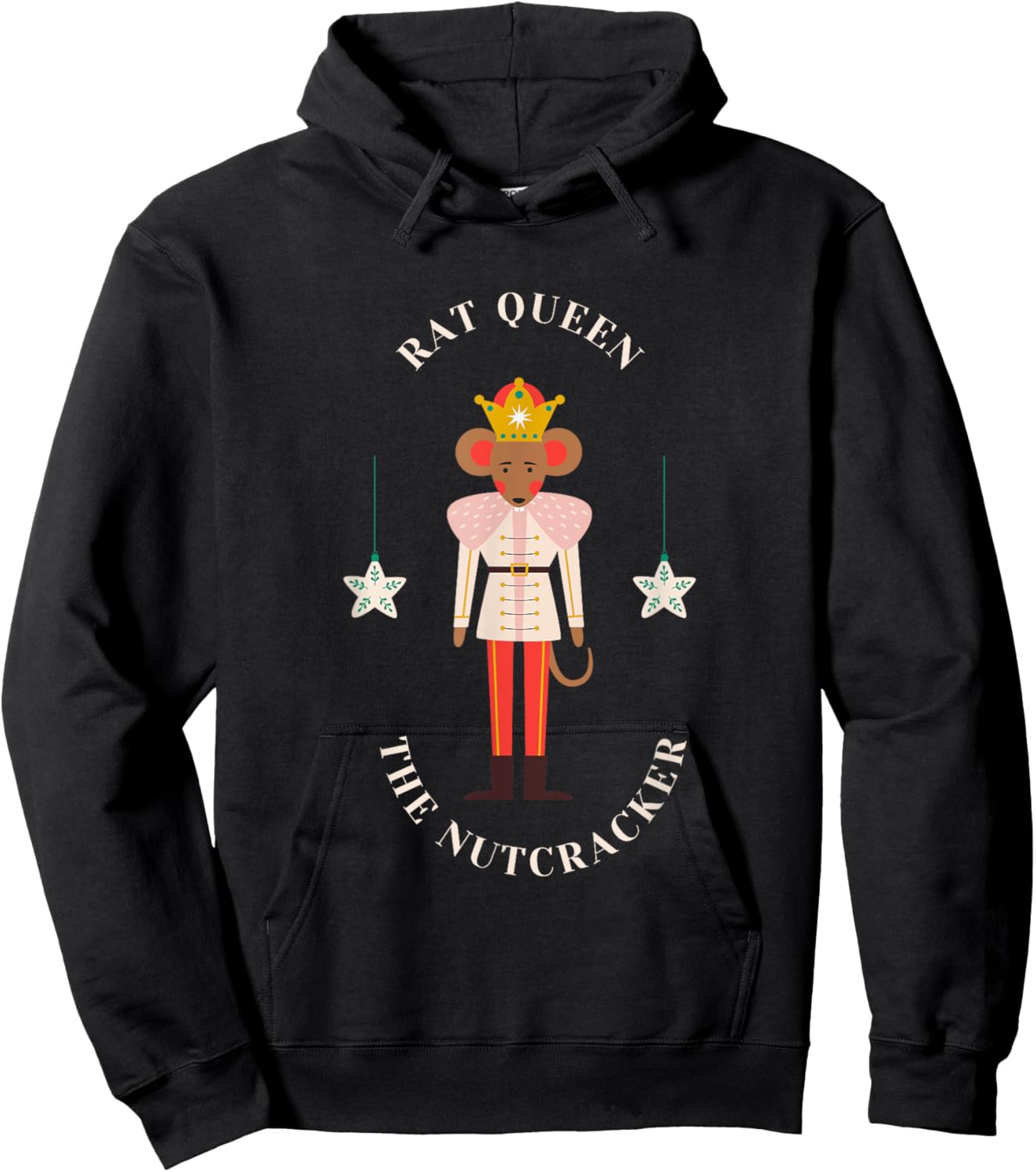RAT QUEEN THE NUTCRACKER Christmas Ballet Mouse Graphic Hoodie - Hoodie | Black