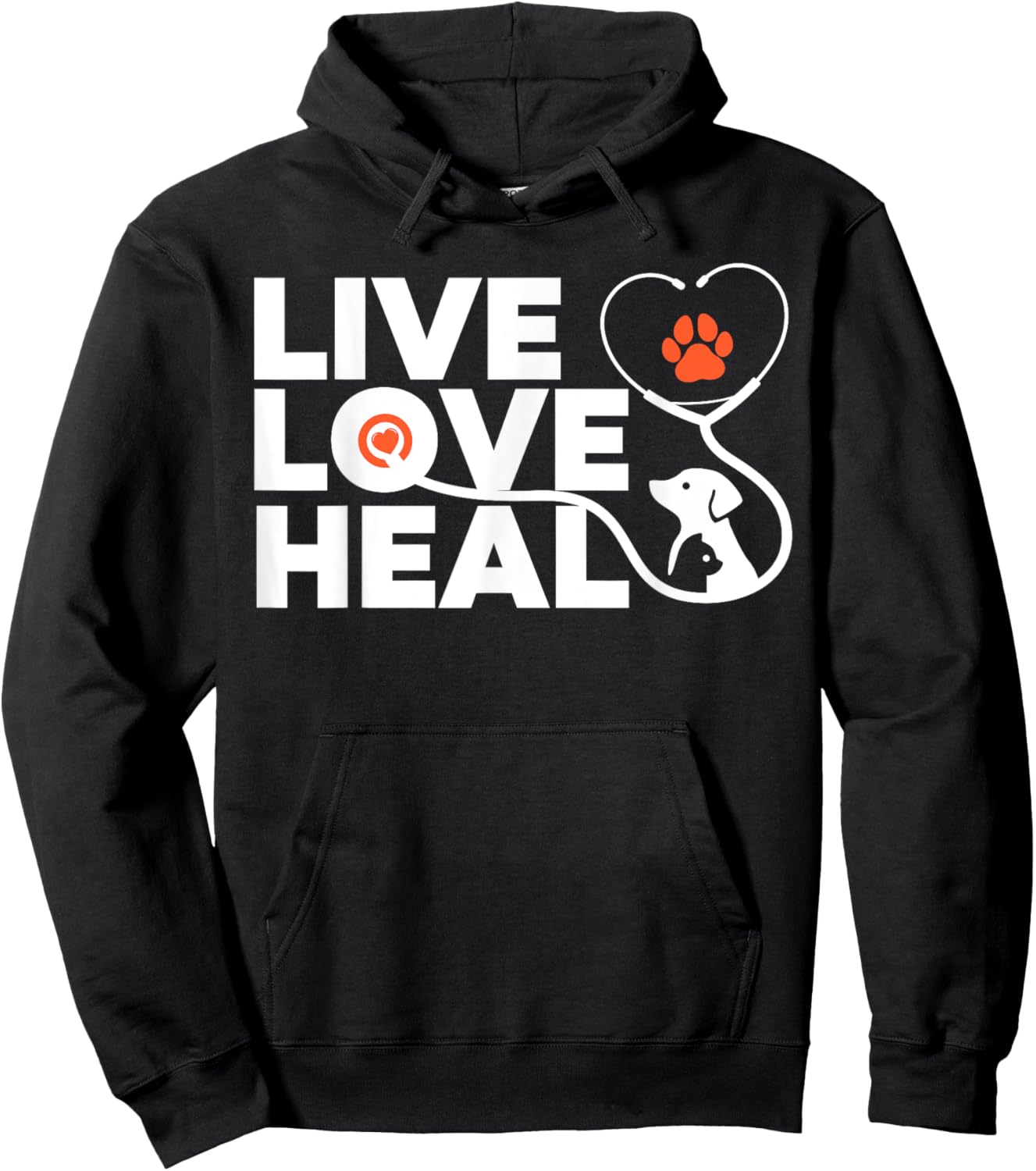 Funny Veterinarian Design Women Kids Veterinary Vet Hoodie - Hoodie | Black