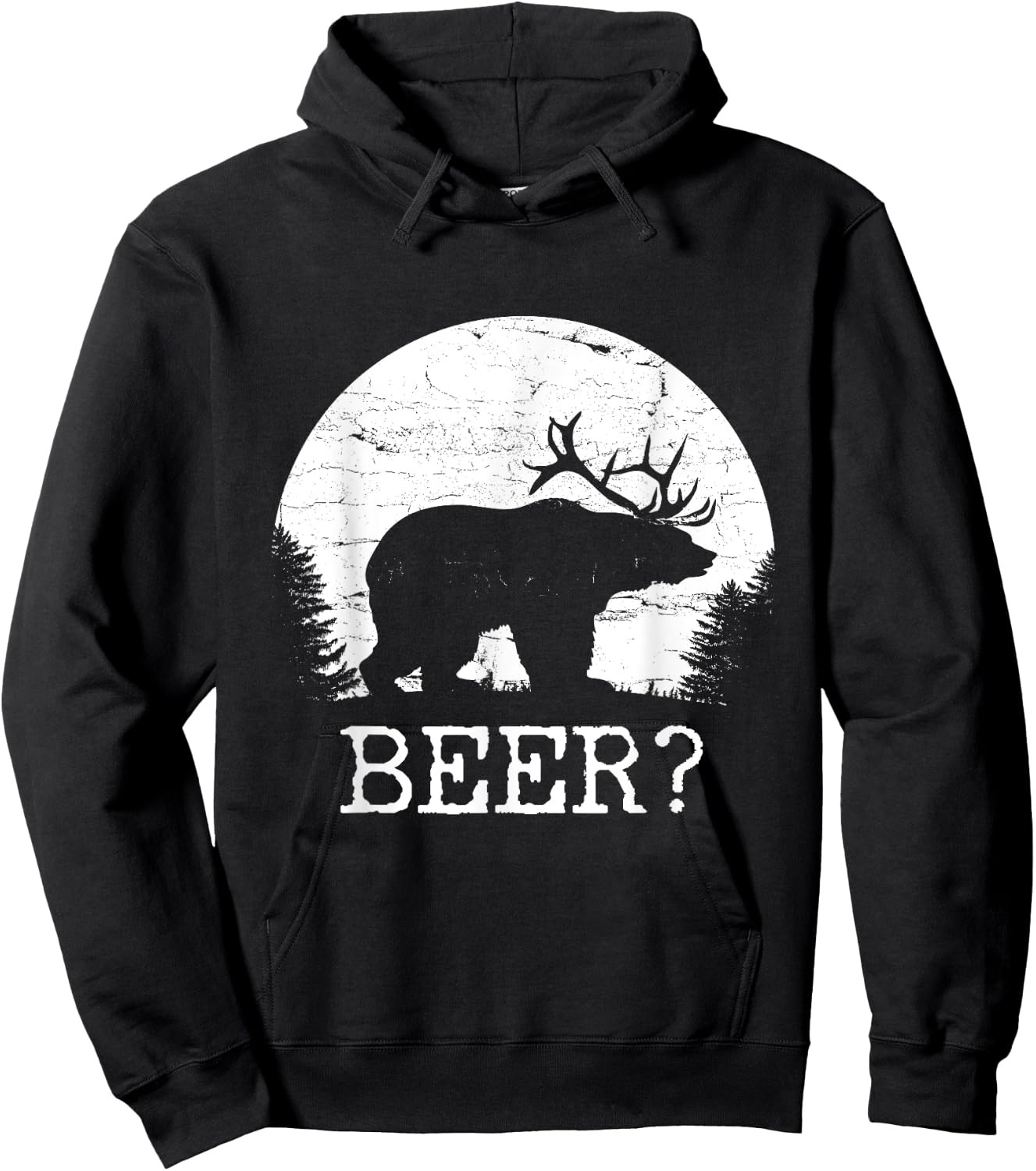 Beer, Bear, Deer, IPA, Pub | Beer, Drinking Hoodie - Hoodie | Black