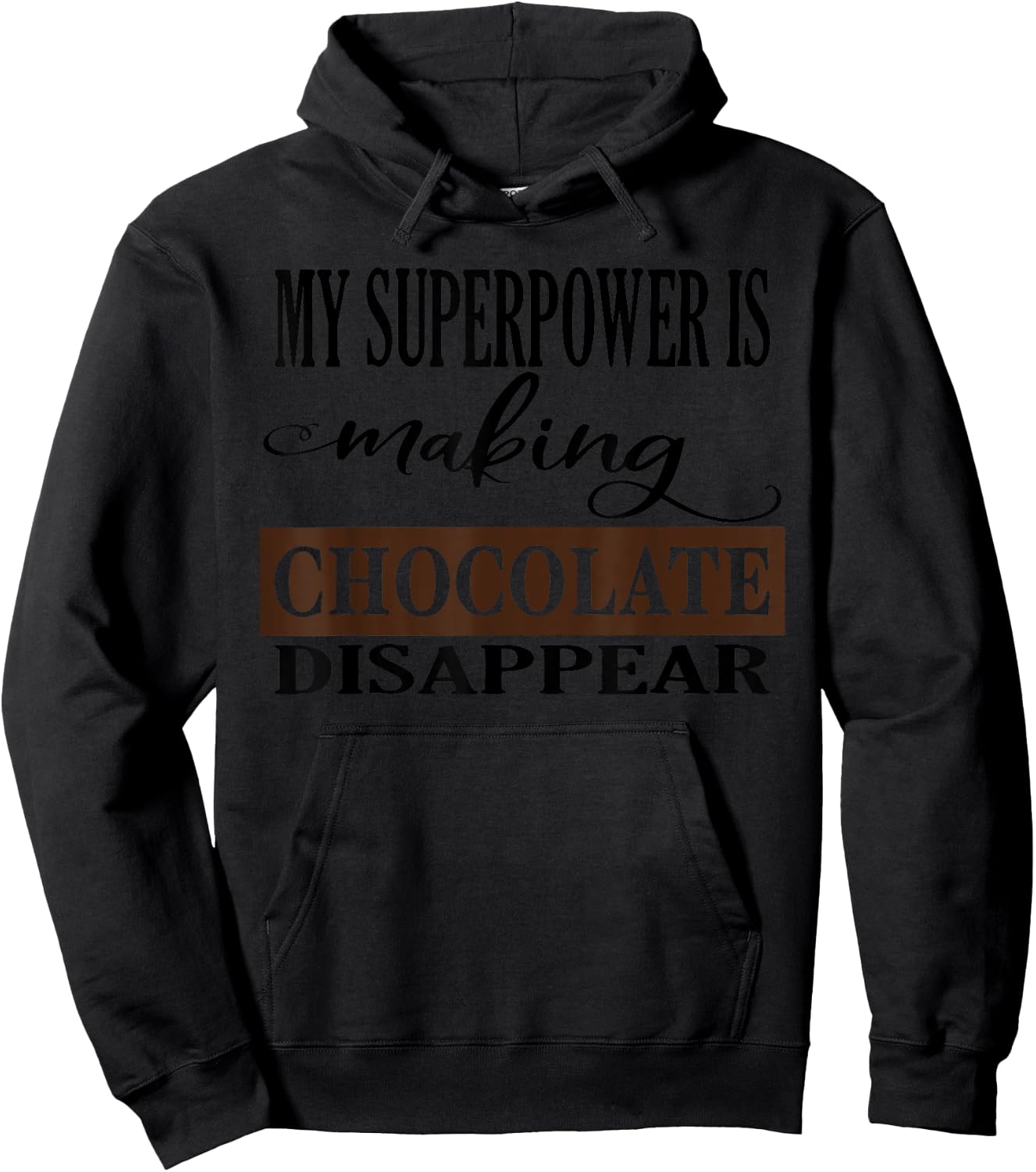 Chocolate Lover Candy Bar Baker Junk Food Diet Cook Ladies Hoodie - Hoodie | Black