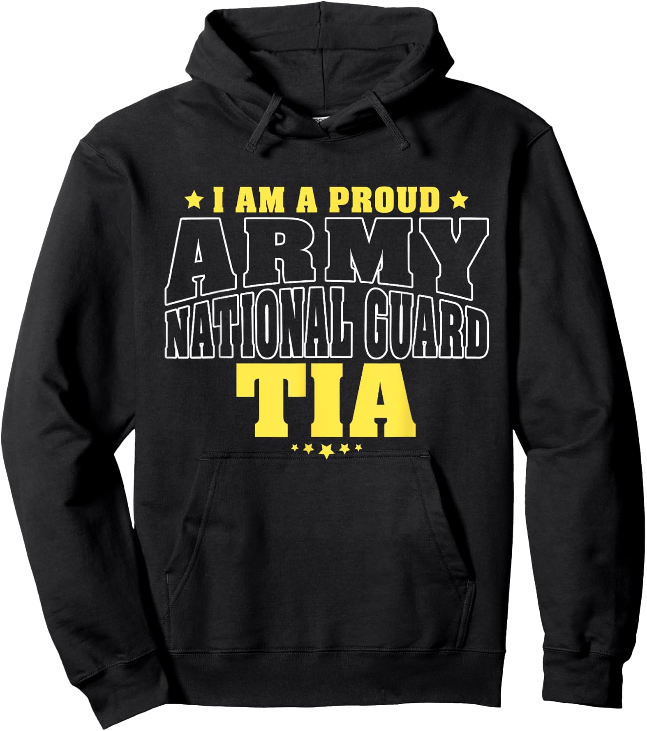 I Am A Proud Army National Guard Tia - Military Aunt Family Hoodie - Hoodie | Black