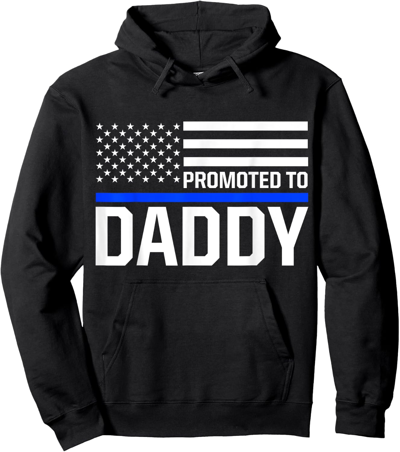 New First Time Dad to Be Police Law Enforcement Daddy Hoodie - Hoodie | Black
