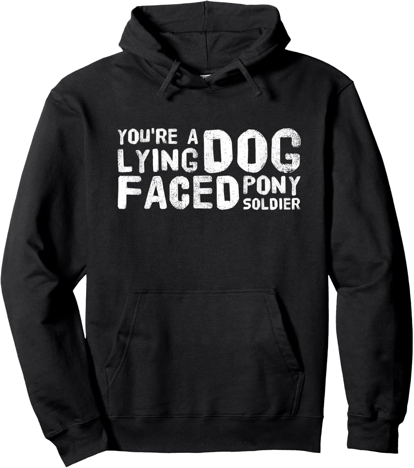YOU'RE A LYING DOG FACED PONY SOLDIER Funny Joe Biden Quote Men Women Hoodie - Hoodie | Black