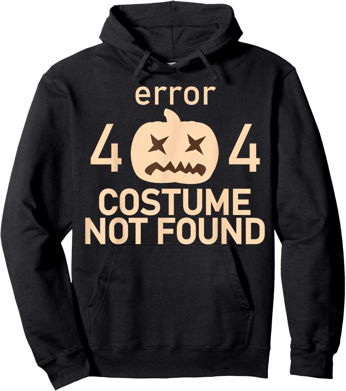 Error 404 Costume Not Found Low Budget Halloween Programmer Hoodie - Hoodie | Black