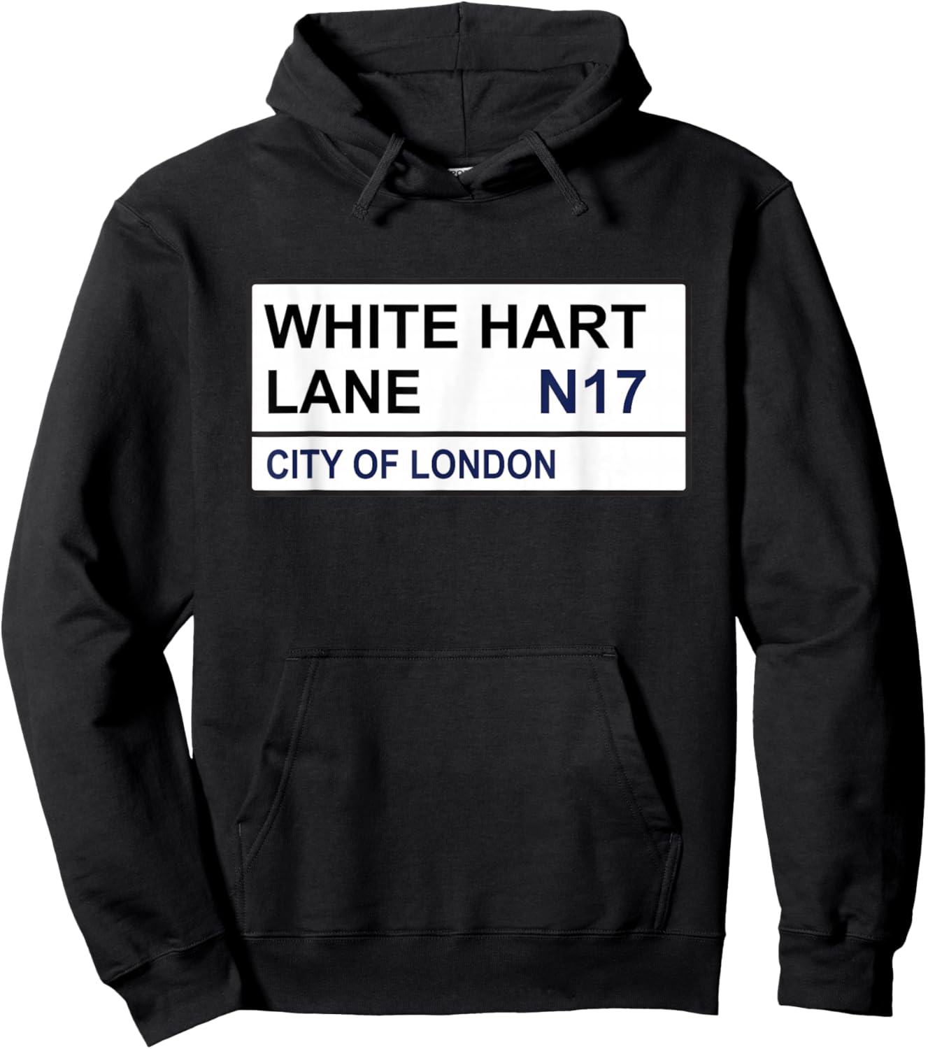 Tottenham Football Team White Hart Lane Street Sign Hoodie - Hoodie | Black
