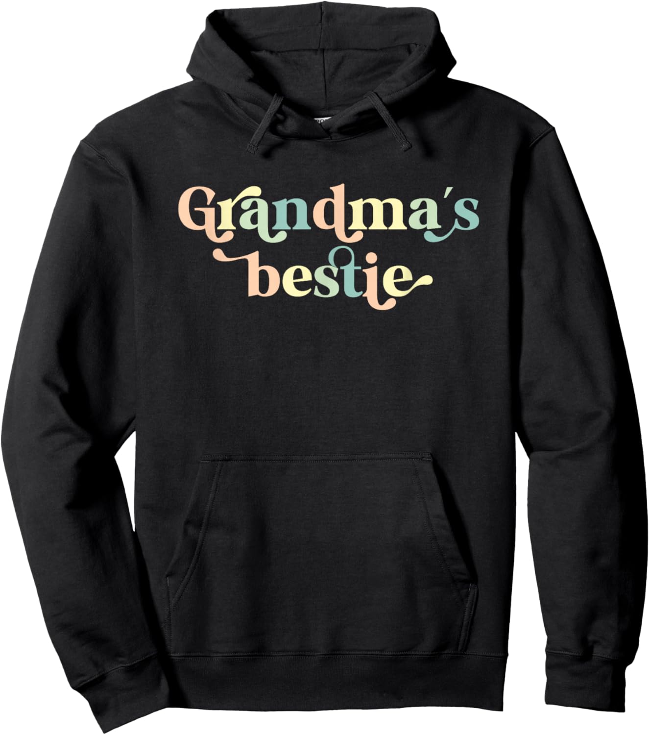 Grandma's Bestie From Grandma To Grandchild Hoodie - Hoodie | Black