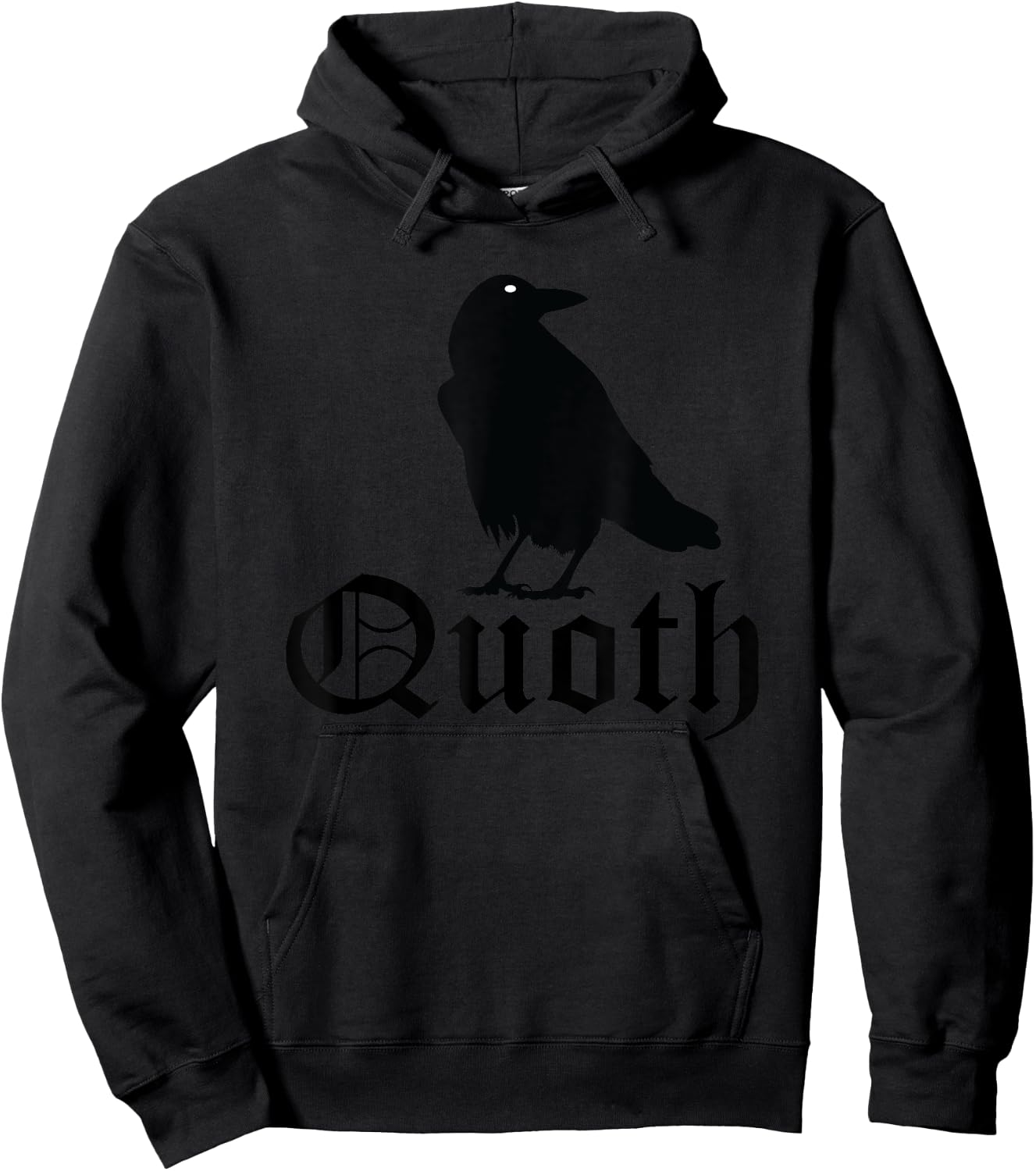 Edgar Allan Poe Quoth The Raven Nevermore Hoodie - Hoodie | Black