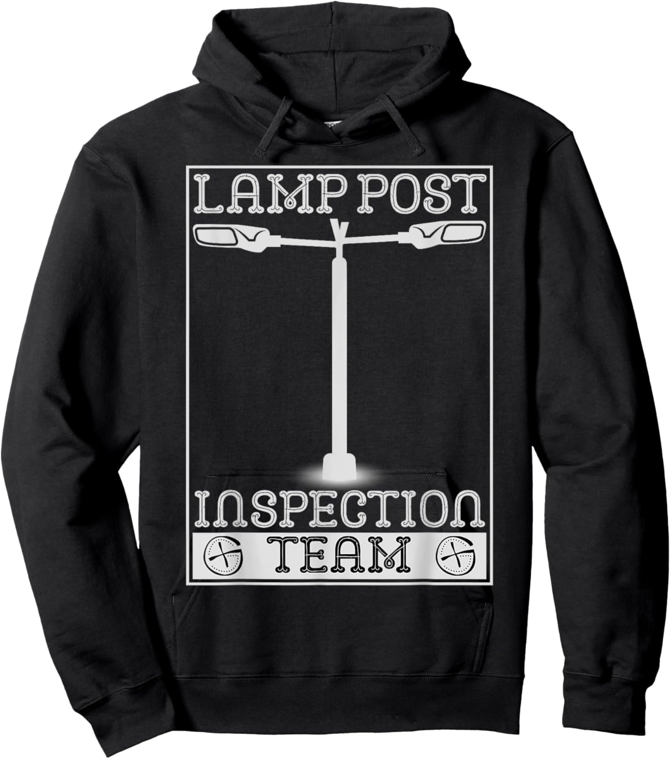 Lamp Post Inspection Team Funny Geocaching Geocache Lover Hoodie - Hoodie | Black