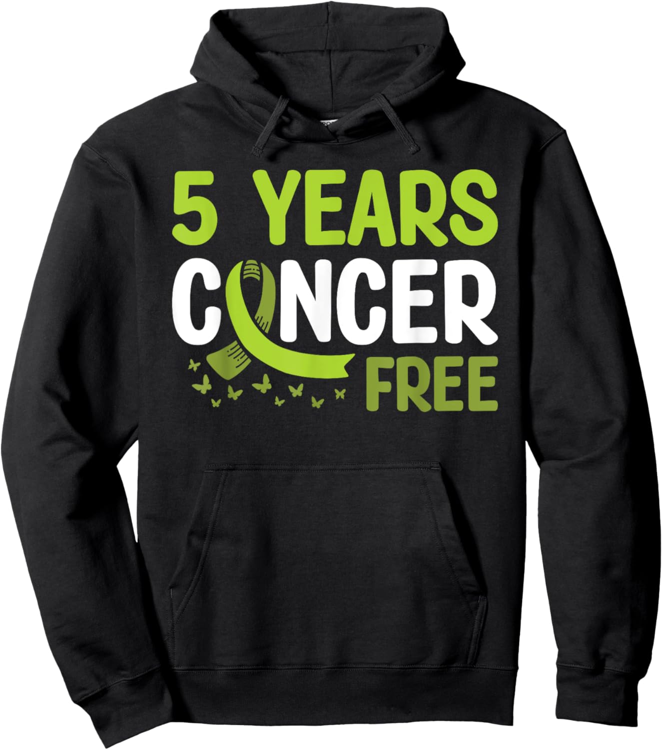 Non-hodgkin's Lymphoma Cancer Awareness 5 Years Cancer Free Hoodie - Hoodie | Black
