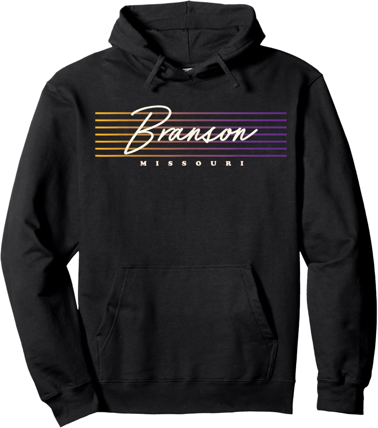 Missouri Nostalgic Retro Style Branson Hoodie - Hoodie | Black