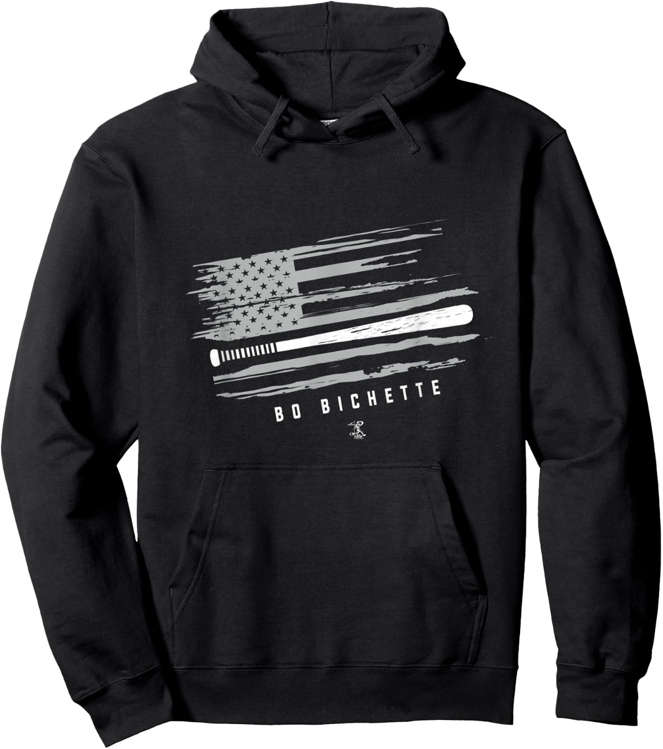 Bo Bichette Baseball Flag Graphic - Apparel Hoodie - Hoodie | Black