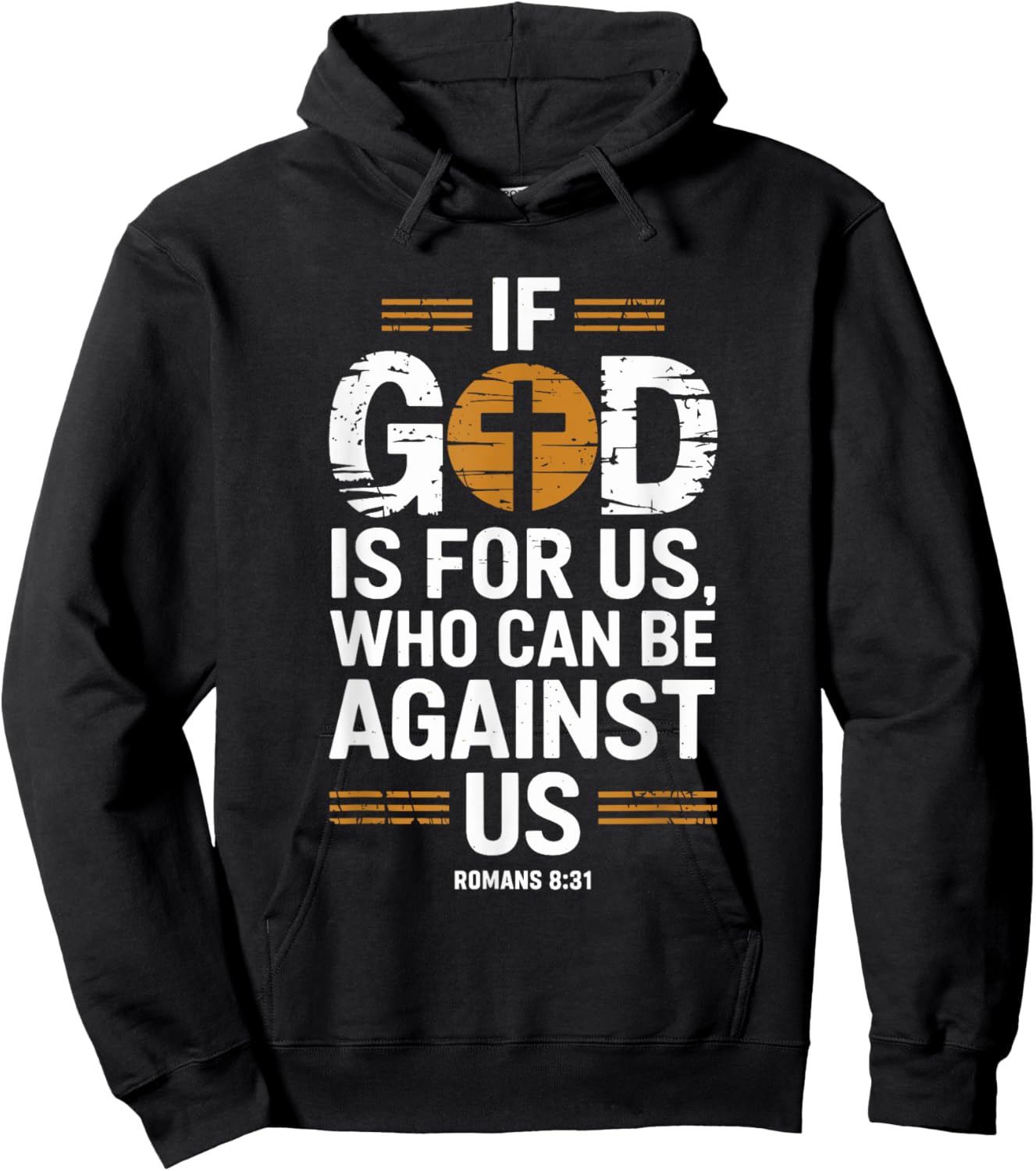 If God Is For Us Who Can Be Against Us Hoodie - Hoodie | Black