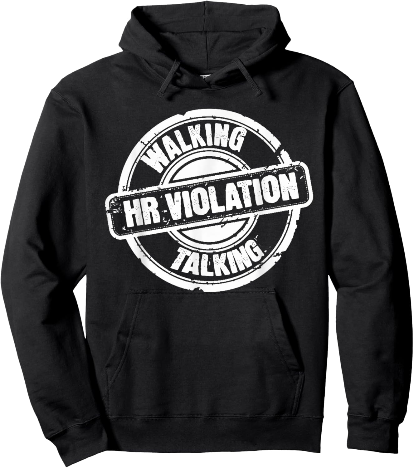 Regional Manager Gift Co. Human Resources Funny Walking Talking HR Violation Hoodie - Hoodie | Black