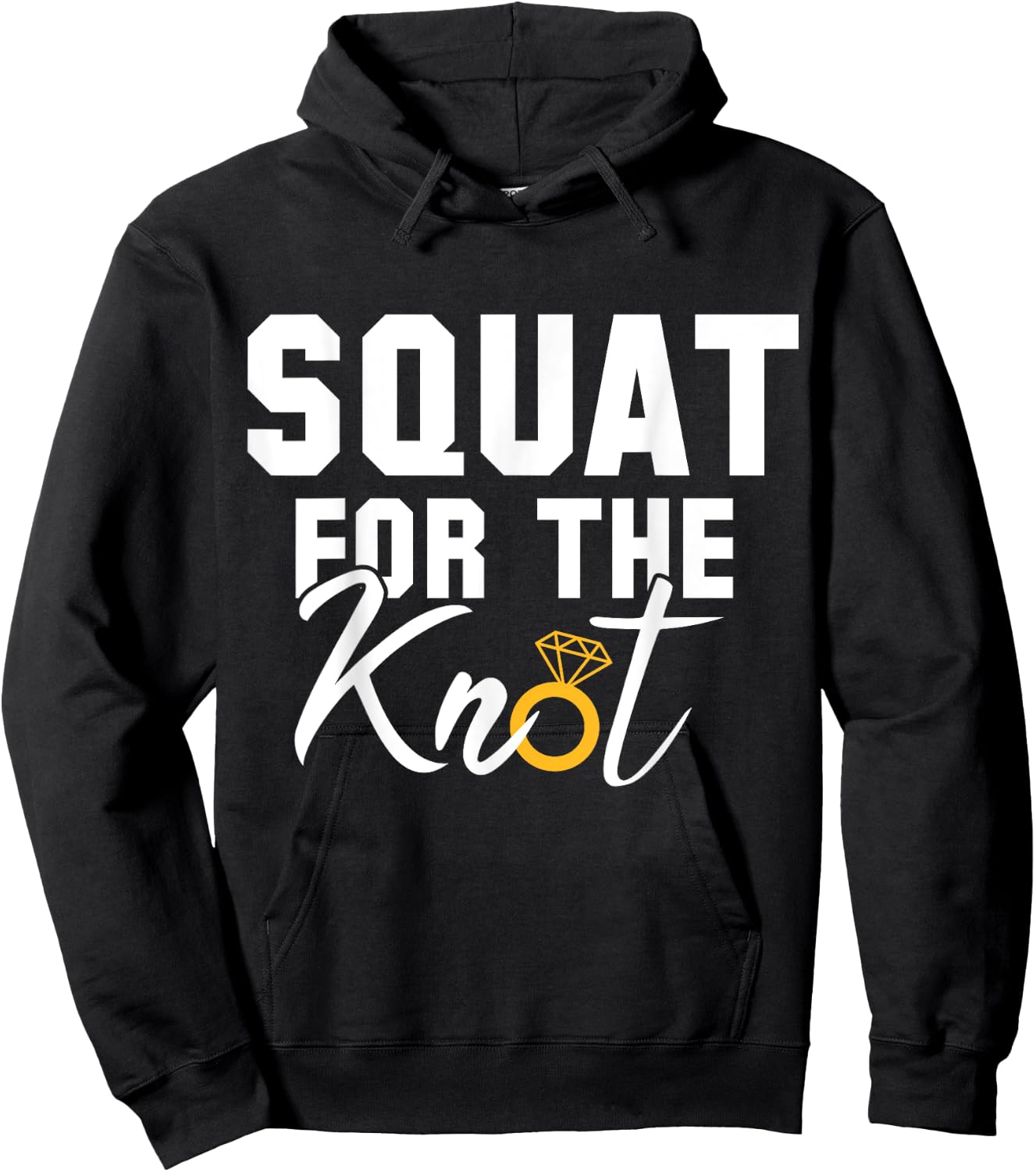 Women Workout Squat Bride Wedding Cool Fitness Lover Gift Hoodie - Hoodie | Black