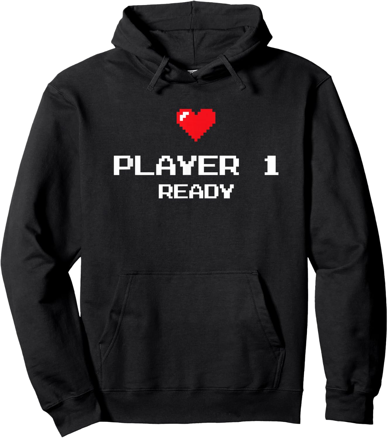 Player 1 Ready - Retro Gaming - New Dad Baby Announcement Hoodie - Hoodie | Black