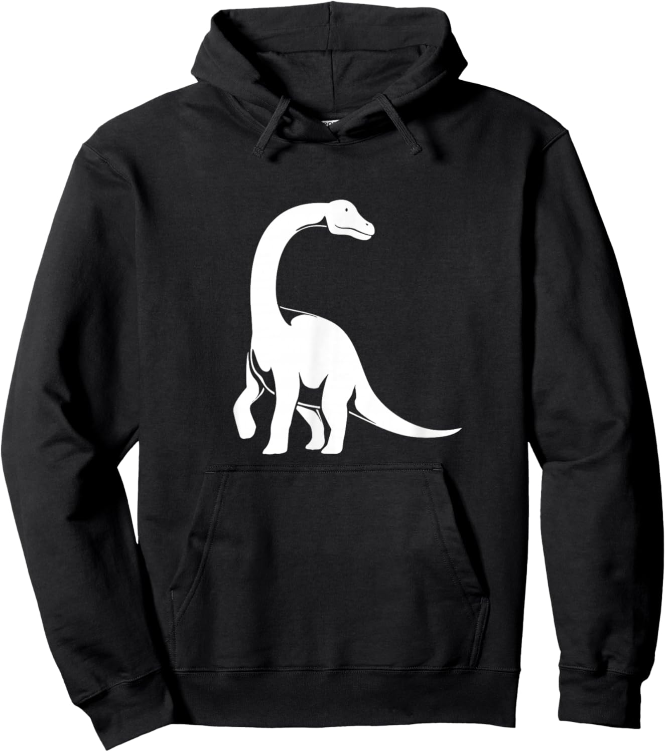 Vintage Long Neck Dinosaur Brachiosaurus Hoodie - Hoodie | Black