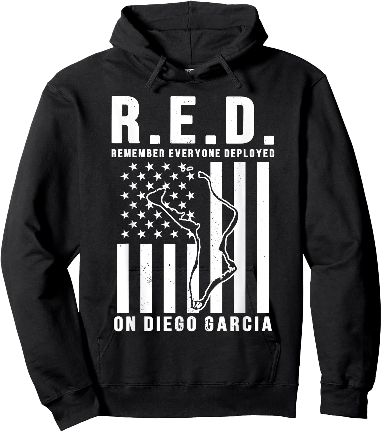 Deployed to Diego Garcia- RED Fridays Hoodie - Hoodie | Black