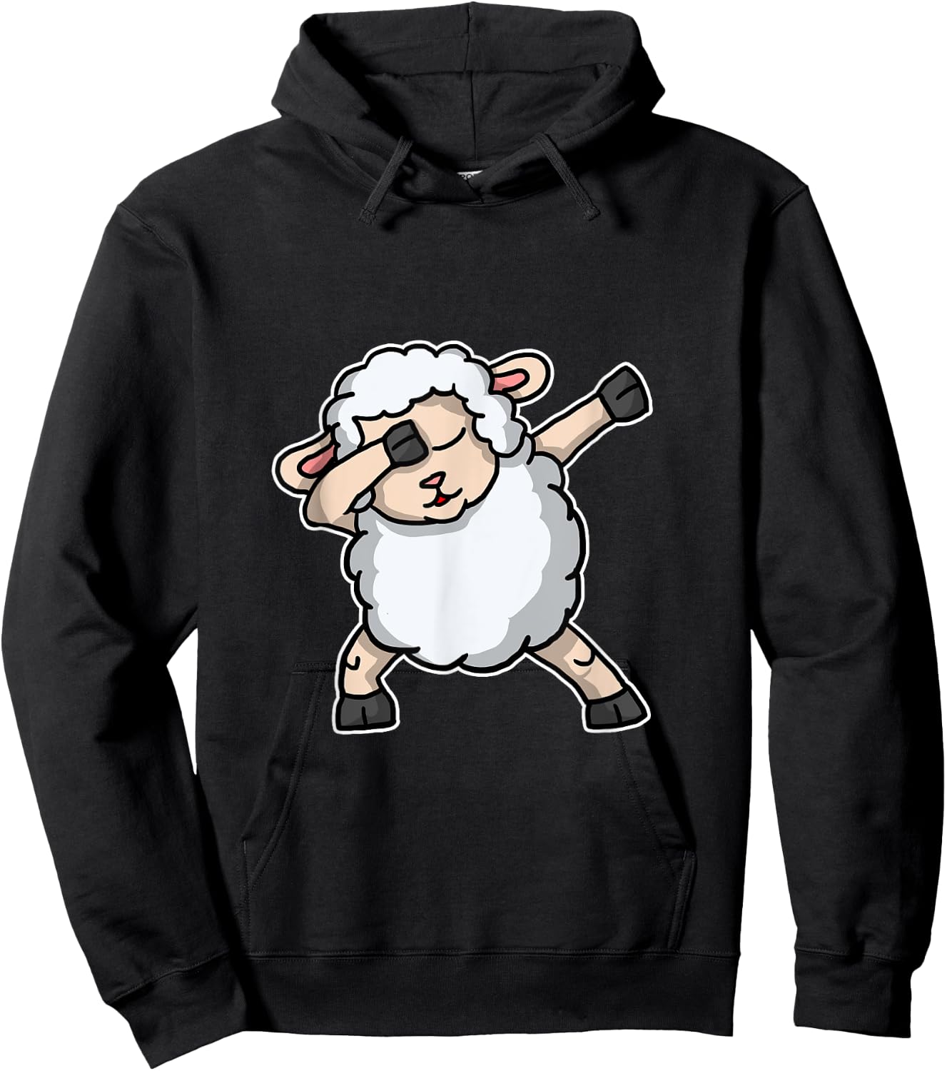 Funny Dabbing Sheep Gift Lamb Shepherd Dab Dance Hoodie - Hoodie | Black