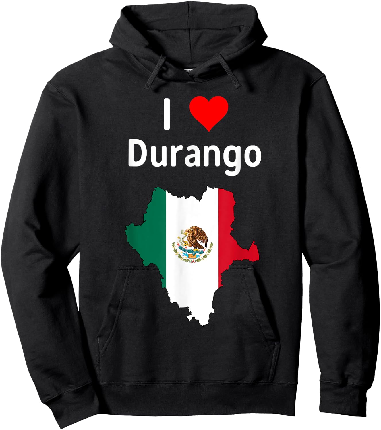 I Love Durango Mexico Hoodie - Hoodie | Black