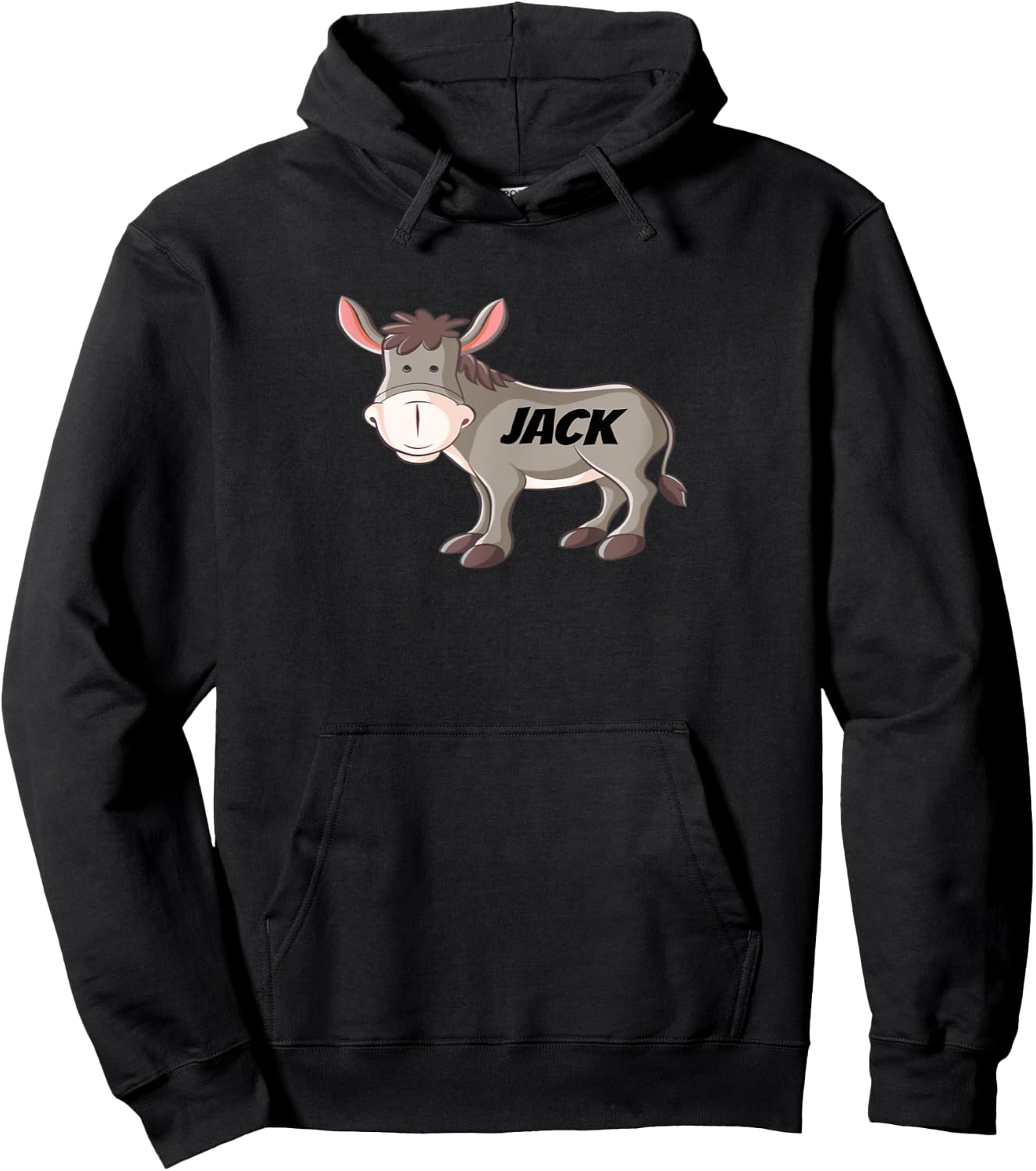 JACK ASS - Funny Sarcastic Donkey Hoodie - Hoodie | Black