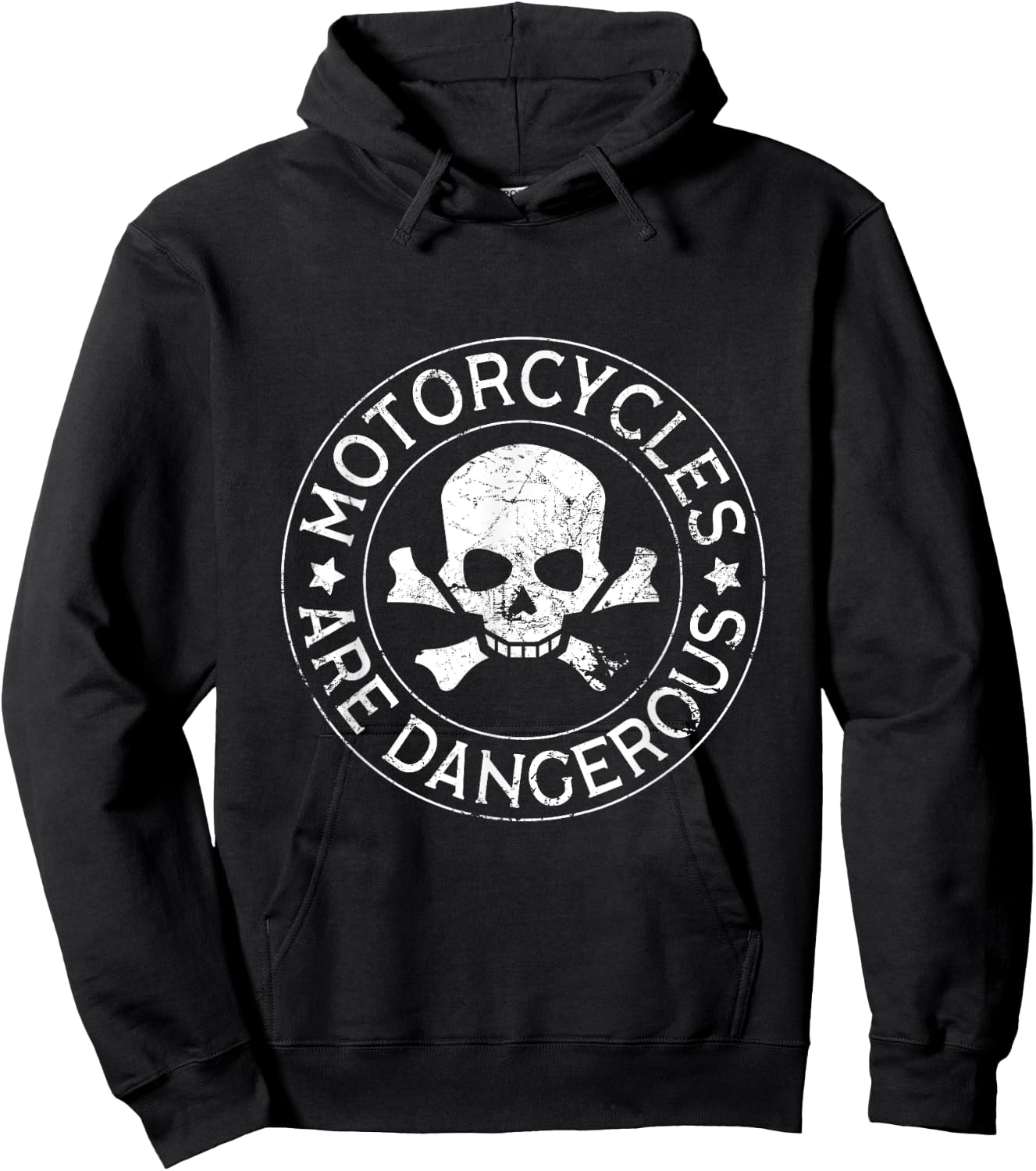 Motorcycles Are Dangerous Funny Ironic Motorbike Hoodie - Hoodie | Black