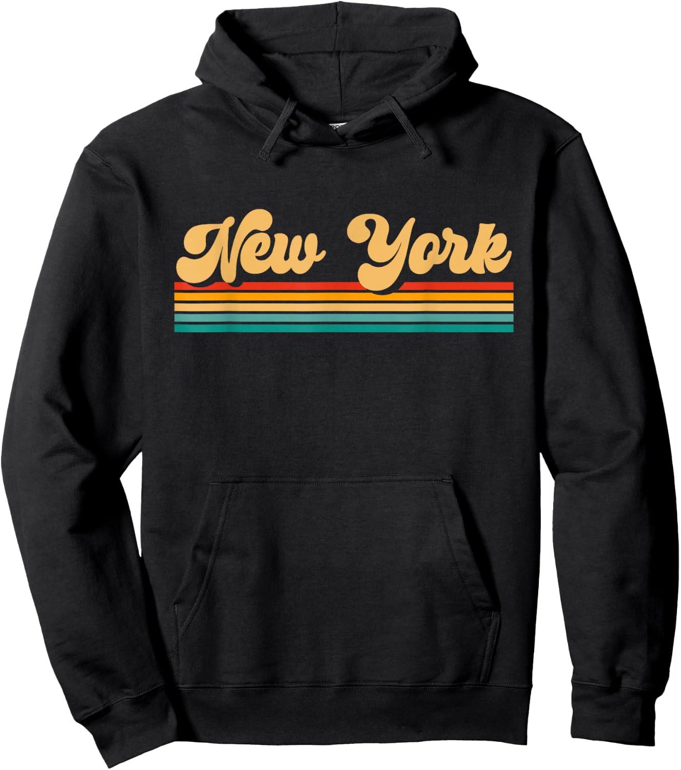 Retro New York Hoodie - Hoodie | Black