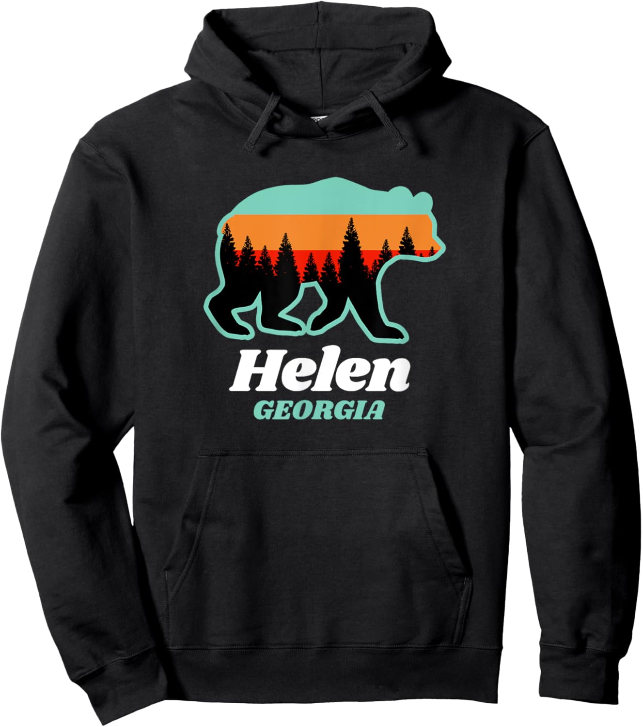 Helen Georgia Bear Mountains Summer Women Kids Hoodie - Hoodie | Black