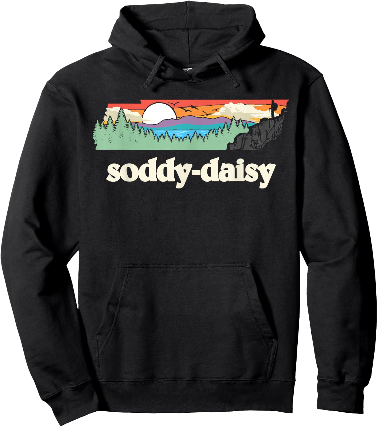 Soddy-daisy Tennessee Outdoors Retro Nature Graphic Hoodie - Hoodie | Black