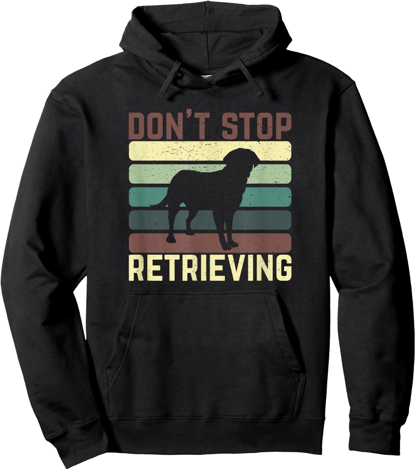 Dont Stop Retrieving Golden Retriever Dog Owner Paw Clothes Hoodie - Hoodie | Black