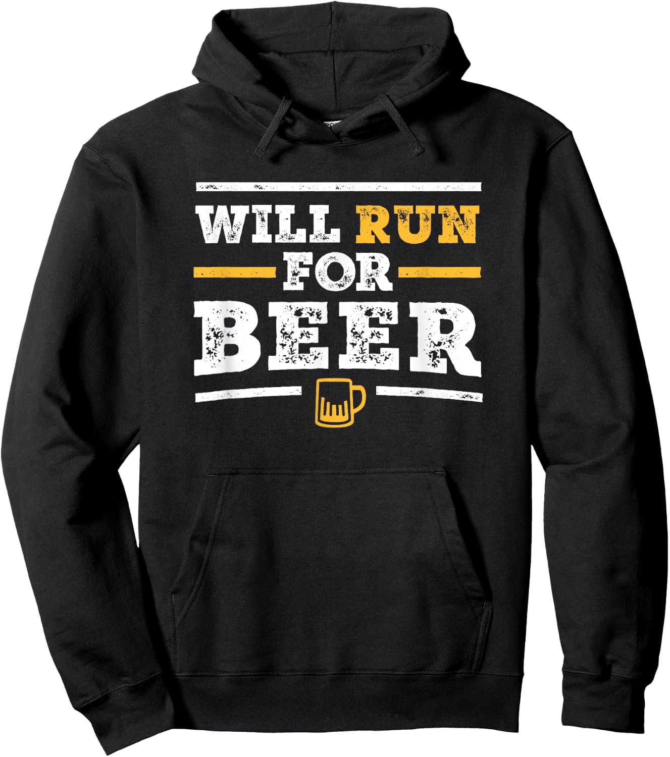 Will Run For Beer Shirt Funny Runner Beer Lover Hoodie - Hoodie | Black