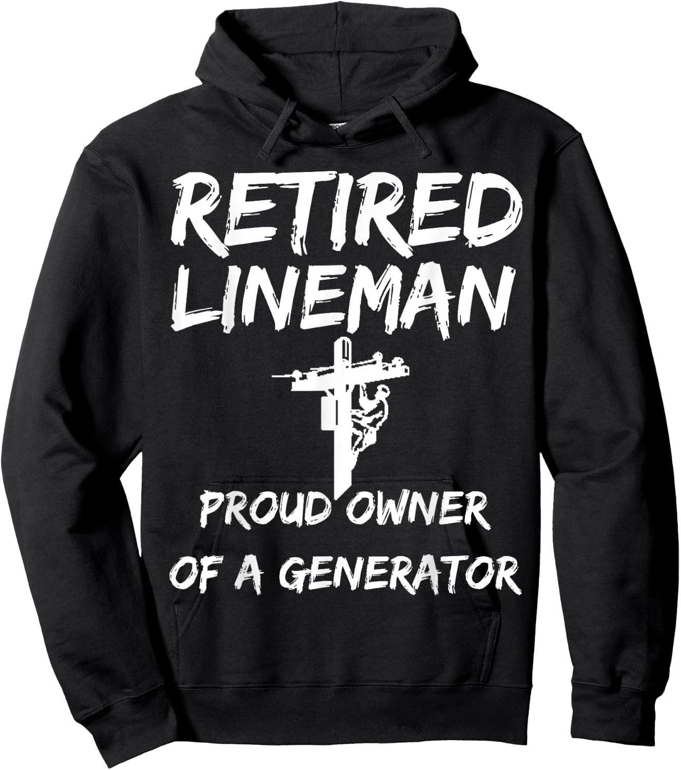 Retired Lineman: Lineman Retirement Gift Lineman Retire Hoodie - Hoodie | Black