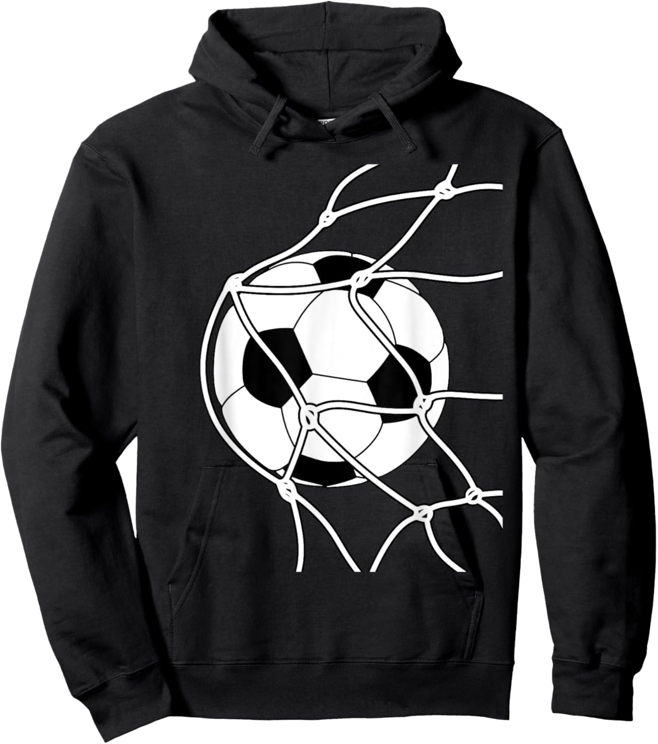 Soccer Ball Goal Funny Player Sports Game Boys Girls Outfit Hoodie - Hoodie | Black