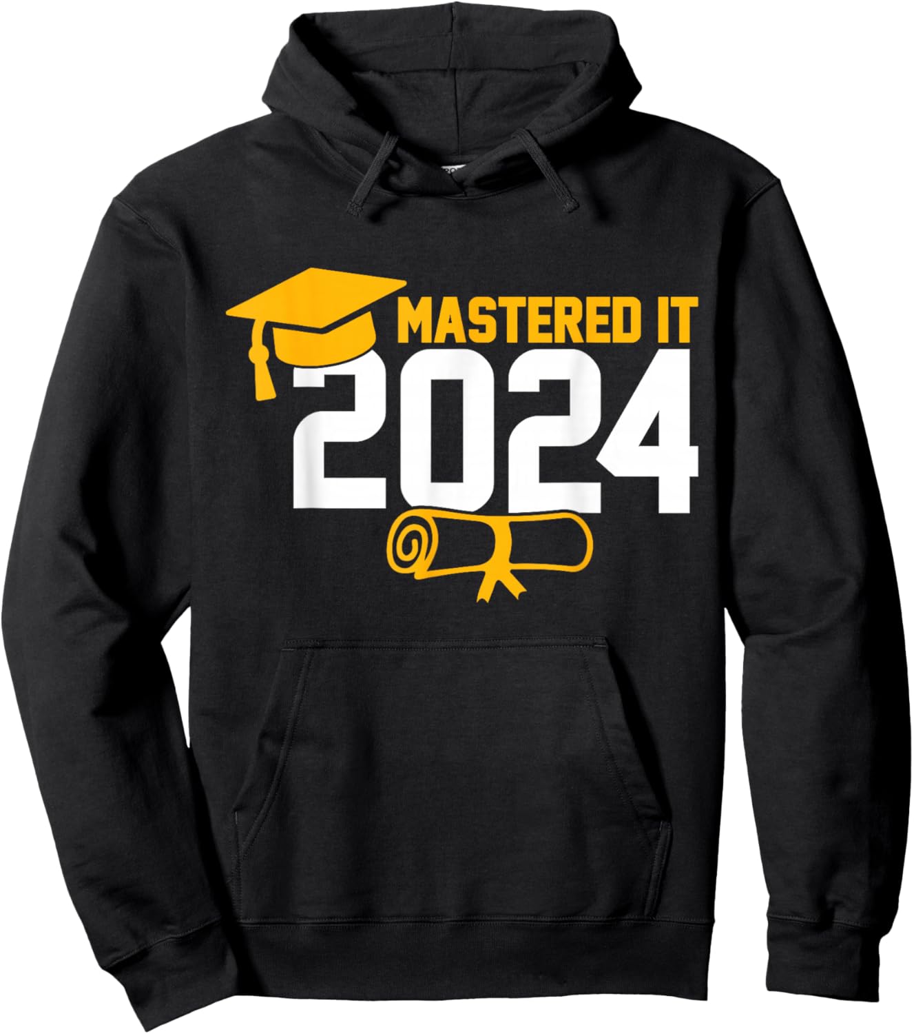 Masters Degree Graduation Mastered It 2024 Hoodie - Hoodie | Black