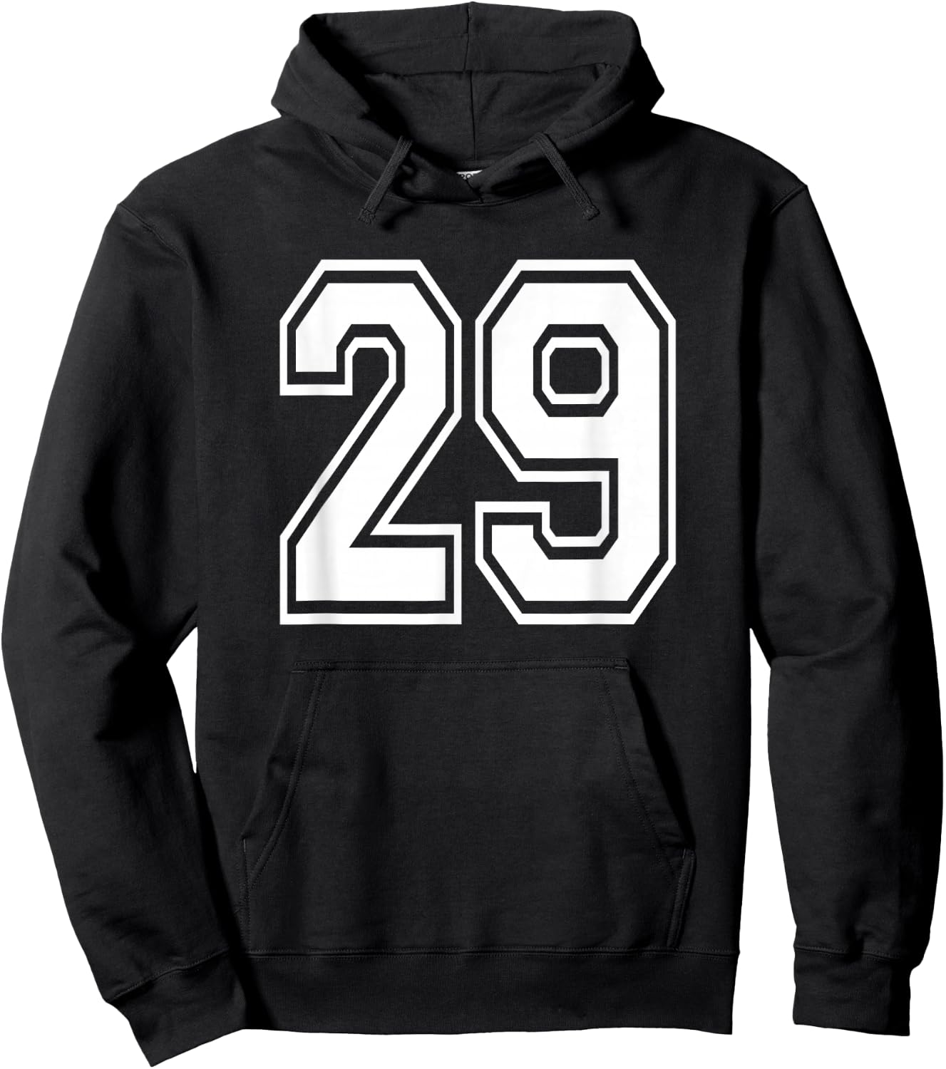 Number 29 Birthday Gift Sports Player Team Numbered Jersey Hoodie - Hoodie | Black