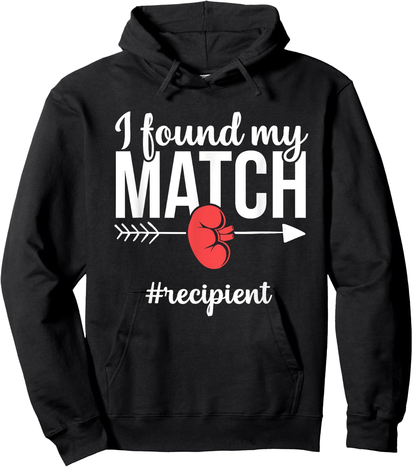 Kidney Transplant Recipient Funny Matching Recovery Hoodie - Hoodie | Black
