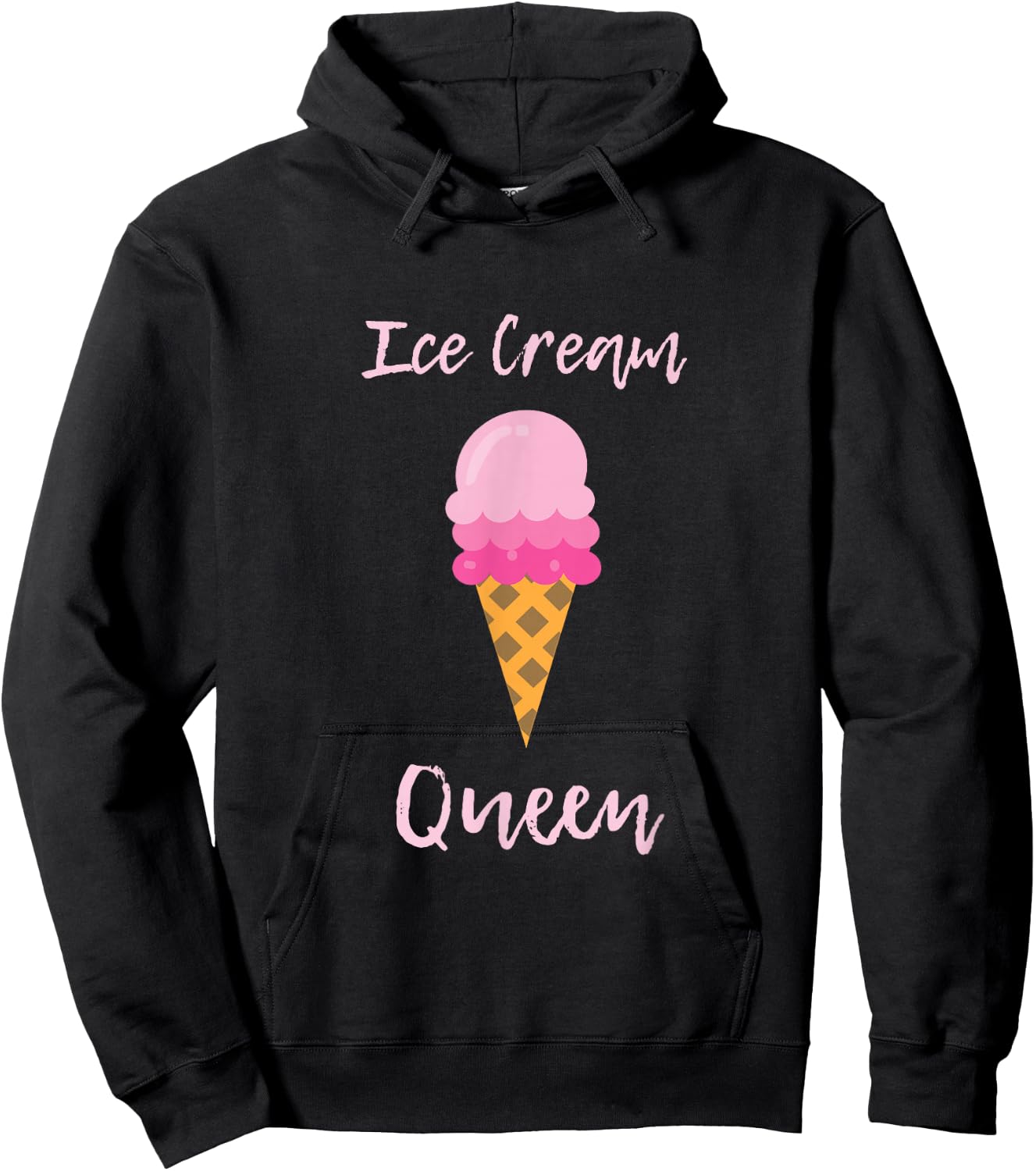 Ice Cream Shirt Women Girls - Ice Cream Queen Gift Hoodie - Hoodie | Black