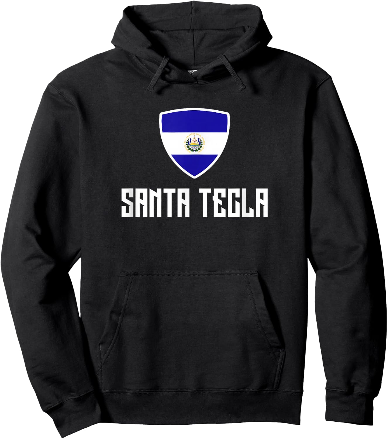 Santa Tecla El Salvador Flag Roots Heritage El Salvador Hoodie - Hoodie | Black